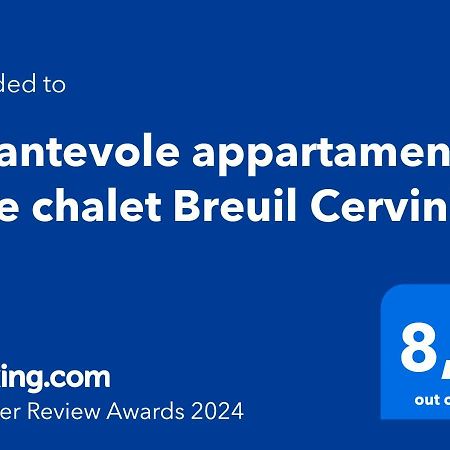 Incantevole Appartamento Stile Chalet Breuil Cervinia Buitenkant foto