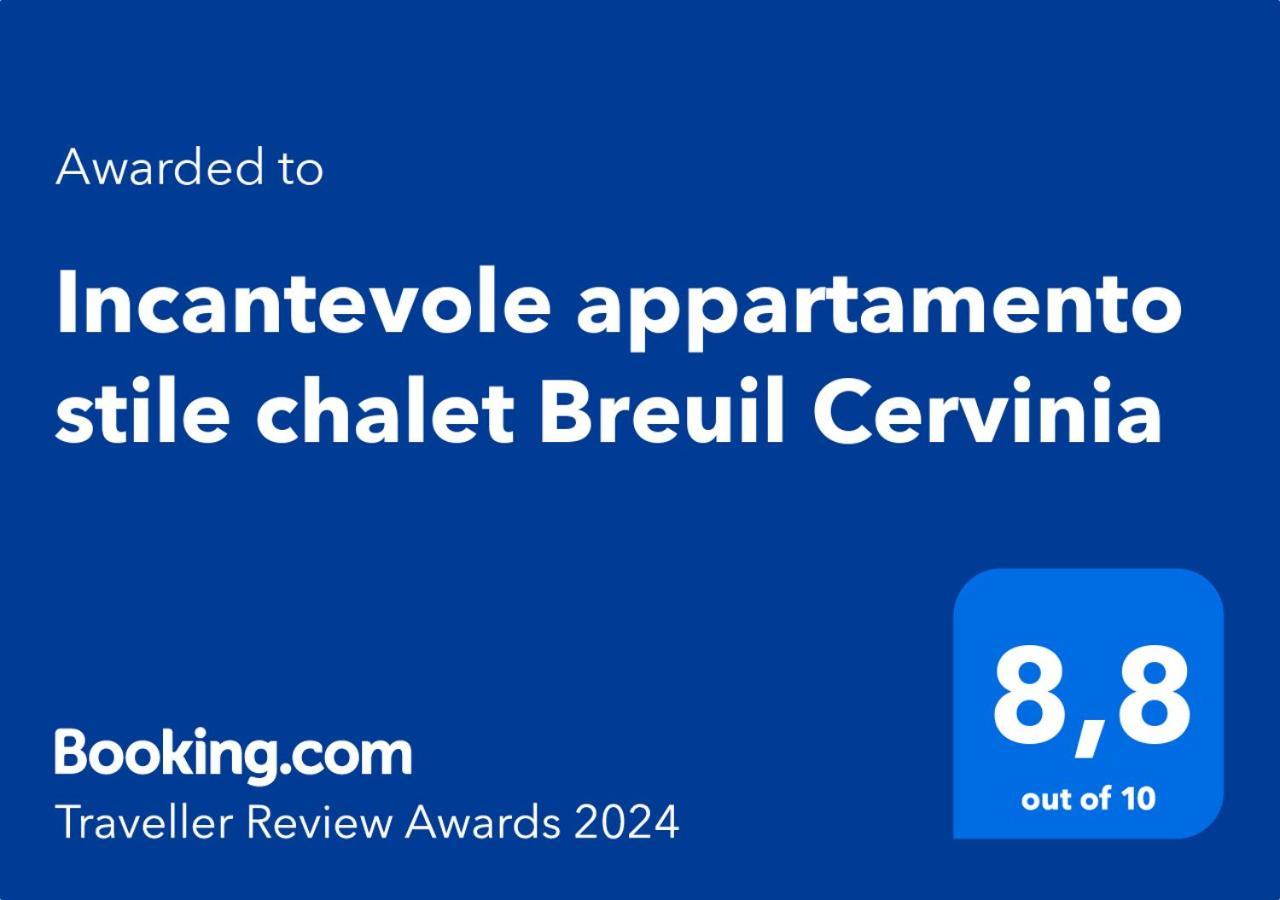 Incantevole Appartamento Stile Chalet Breuil Cervinia Buitenkant foto